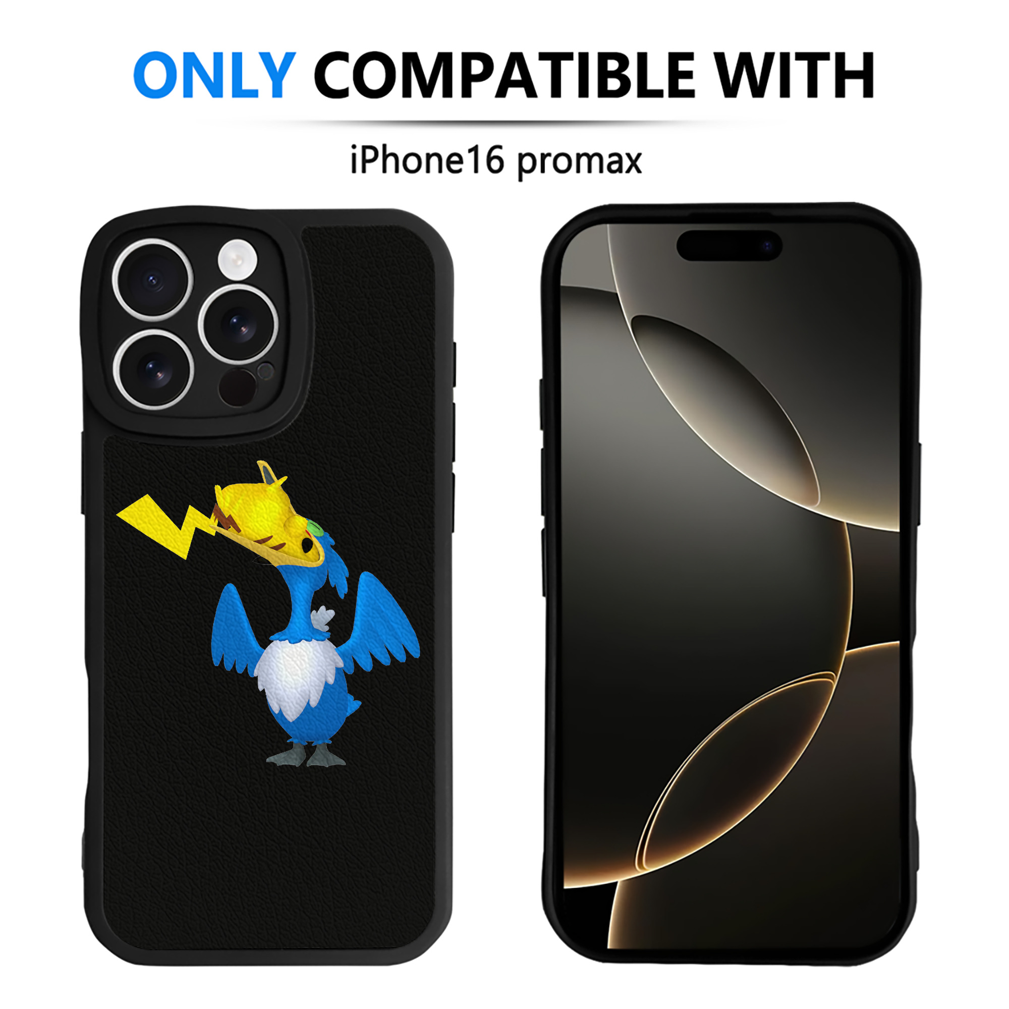 （画像用） ポケットモンスター Pokémon 【iPhone 16シリーズ対応】シリコンスマホケース（レザー調） 材質：シリコン